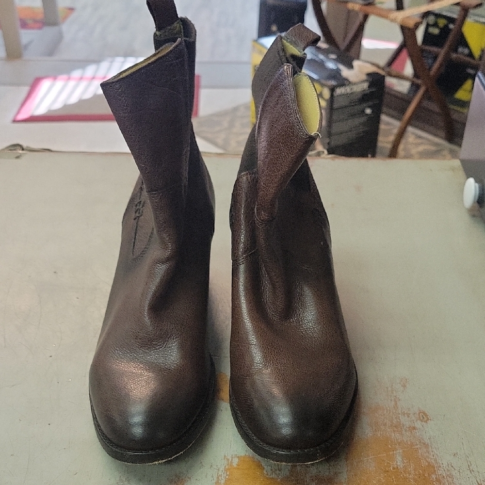 Frye Dark Brown Ankle Boots